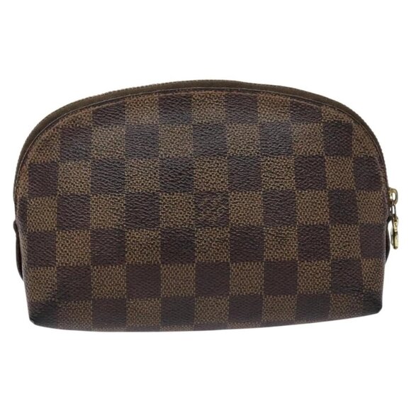 LOUIS VUITTON Damier Ebene Pochette Cosmetic PM Pouch N47516 LV Auth 138275 - Picture 2 of 16